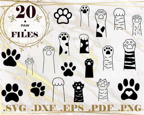 Download PAW SVG, paw print monogram, animals, paw vector, dog love ...