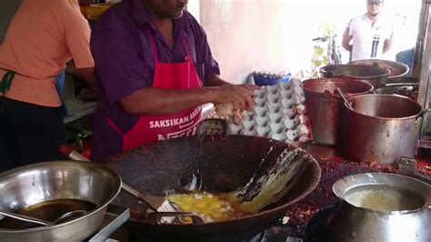 Spicy and sweet at the same time. Famous Mee Goreng in Bangkok Lane Road, Penang - YouTube