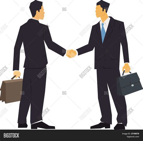 Two Men Shaking Hands Vector And Photo Free Trial Bigstock