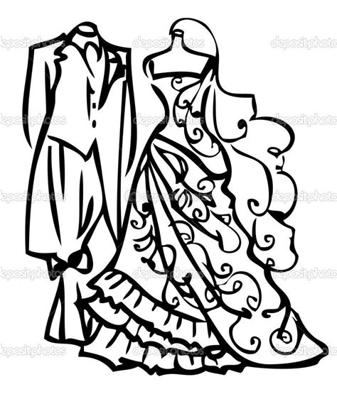 Wedding Gown Outline By Disdaindespair On Deviantart