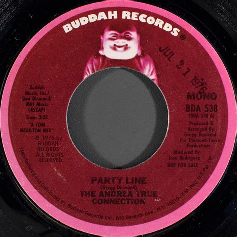 Andrea True Connection Party Line Vinyl 7 45 Rpm Promo Stereo Mono Discogs