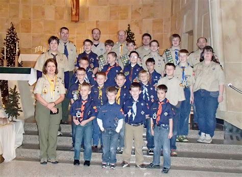 Scouts Honored At Scout Sunday Mass At St Meinrad Parish February 8