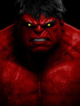 The Eyes are just terrifying. | Hulk art, Red hulk, Cartoon animation