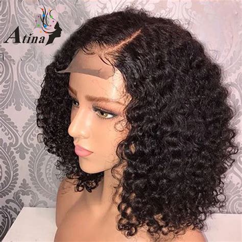 Deep Water Wave Short Bob Wigs 13x6 Lace Front Human Hair Side Part Wig
