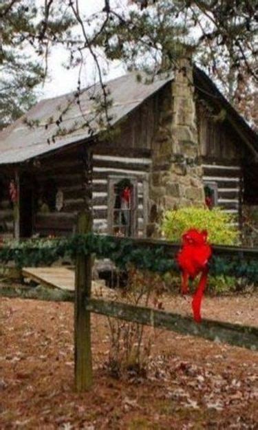 Christmas At The Cabin Log Cabin Decor Cabins And Cottages Cabin Homes