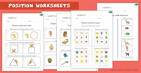Teach your child this english vocabulary words with pictures and help them to write and speak easily. Position Worksheets for Kindergarten | Free Printable Positional Words PDF for Kinders