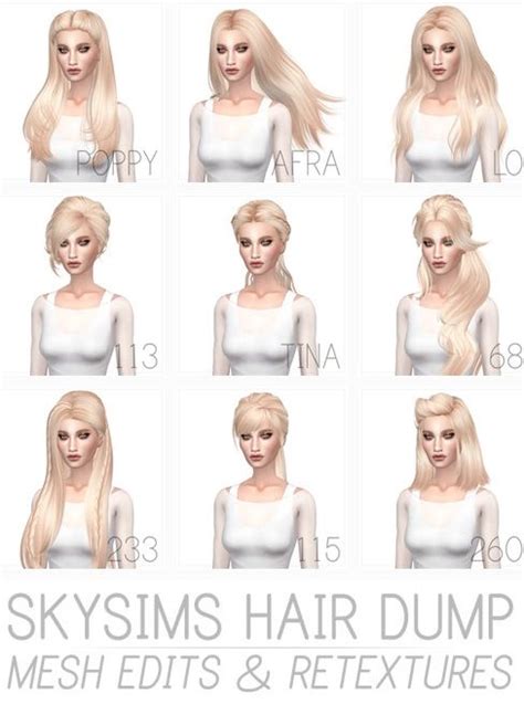 Miss Paraply Skysims Hairstyle Retextured Sims 4 Downloads Sims Hair