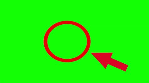Circulo Y Flecha Rojos Red Circle And Arrow Green Screen Youtube