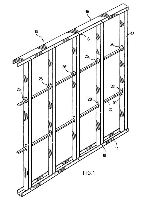 When framing stud walls, standard stud wall spacing is 16 inches. Patent US8011160 - Bracket and bridging member for metal ...