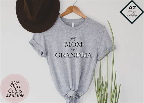 First Mom Now Grandma Shirt Mom Shirt Grandma Shirt T Etsy