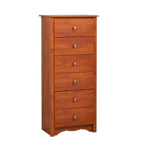 A short dresser in the bedroom makes room for folded clothes while keeping a low profile beneath a window or to accommodate a wall mirror. Chest Dresser Clothing Storage Tall Six Drawers Bedroom ...