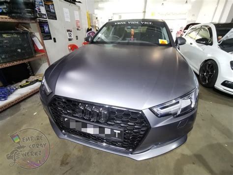 Car Spray Painting Satin And Matte Paint Finishes Gunmetal Grey Satin