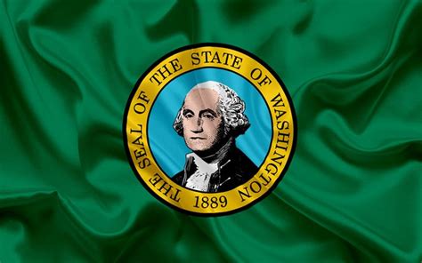 Download Wallpapers Washington State Flag Flags Of States Flag State