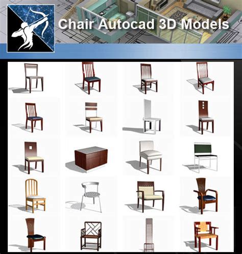 Autocad 3d Models Chair Autocad 3d Models