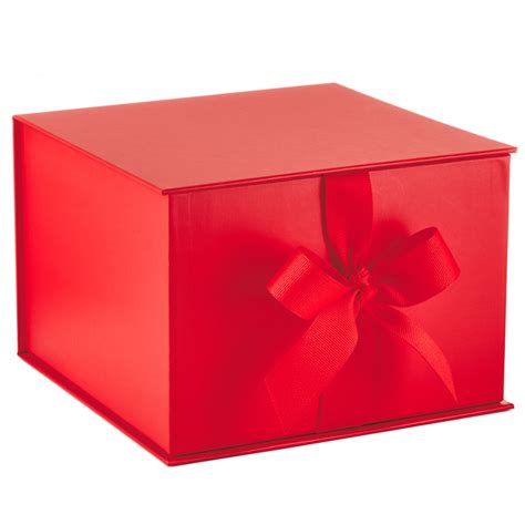 Red Large T Box With Shredded Paper Filler T Boxes Hallmark