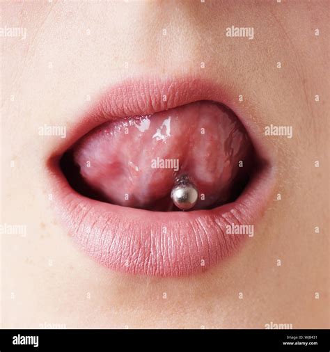 Pierced Tongue And Lip Hi Res Stock Photography And Images Alamy