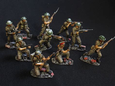 Airfix Conversions 132 Professionally Painted British Infantry 54mm