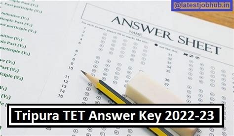 Tripura Tet Answer Key T Tet Paper Solution