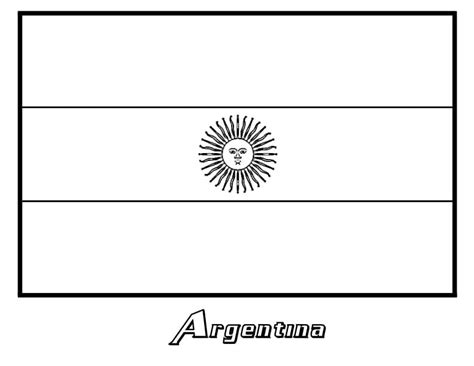 Bandeira Argentina Para Colorir
