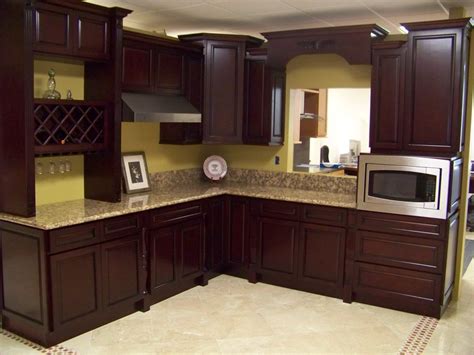 Your cabinets are the centerpiece. Cherry Color Cabinets - Home Furniture Design
