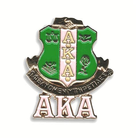 Alpha Kappa Alpha 3d Color Shield W Letters Pins Alpha Kappa Alpha