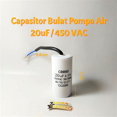 Jual Capasitor Bulat Pompa Air Uf V Kapasitor Pompa Air Bulat