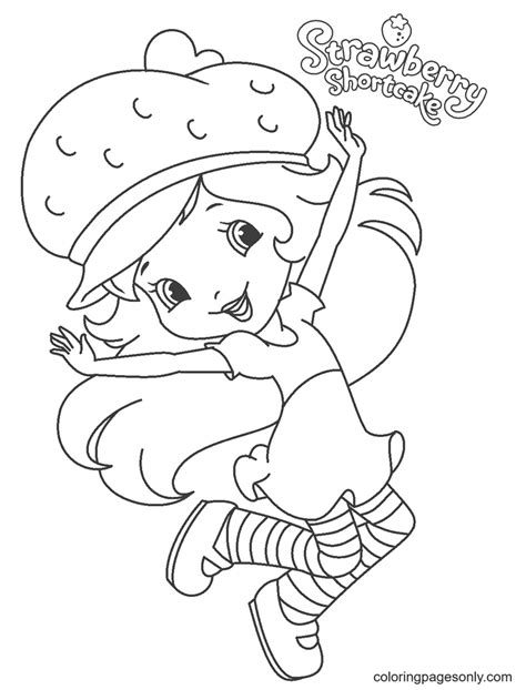 Raspberry Torte Cute Coloring Pages Strawberry Shortcake Coloring