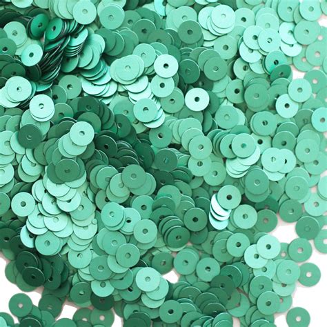 5mm Sequins Green Matte Silk Frost Sequinsusa