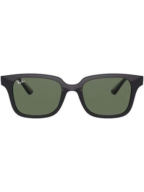 Ray Ban Rb9071s Rectangle Frame Sunglasses Farfetch