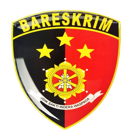 Stiker Timbul Emblem Logo Bareskrim Special Ediition Lazada Indonesia