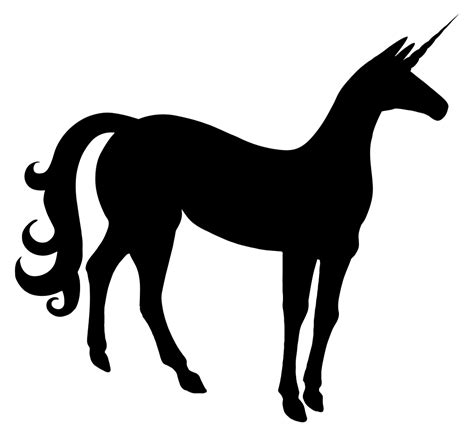 Onlinelabels Clip Art Unicorn Silhouette 4