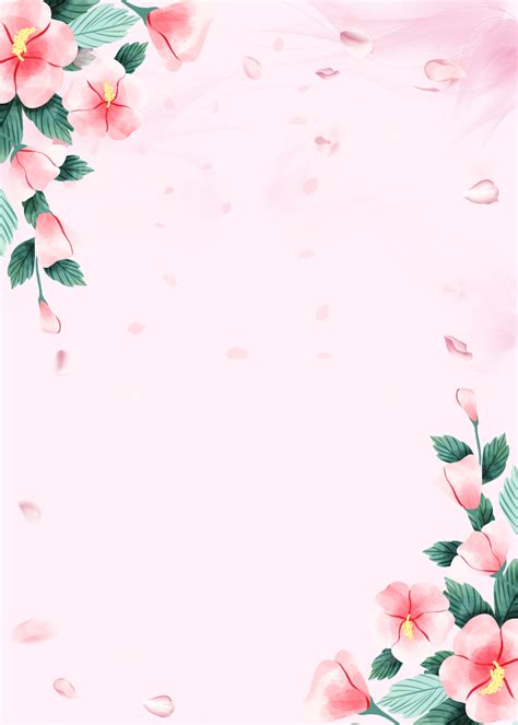 Pink Watercolor Floral Background Wallpaper Image For Free Download