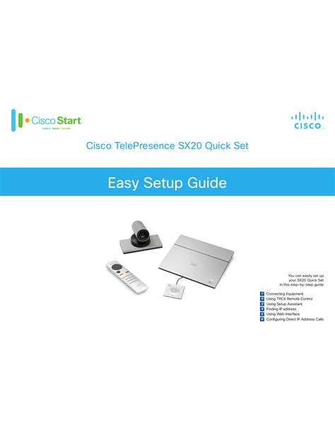 Cisco Telepresence Sx20 User Manual Manualzz