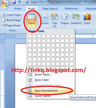 Berbeda dengan versi ms.word sebelumnya, pada ms.word 2007 memiliki program lebih lengkap dan beberapa. Fungsi Menu Table pada Microsoft Office Word 2007 - Mari ...
