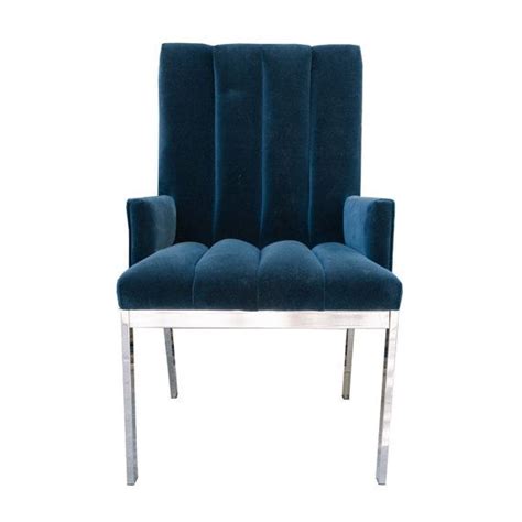 Find something extraordinary for every style, and enjoy free delivery on most items. Milo Baughman for DIA Navy Blue Velvet Chrome Parsons ...