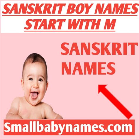 Sanskrit Baby Boy Names Starting With M Hindu Baby Boy Names