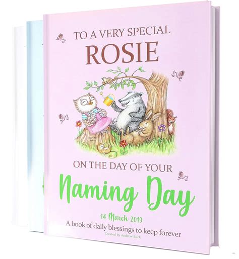 Personalised Naming Day T Book Of Daily Blessings For Children