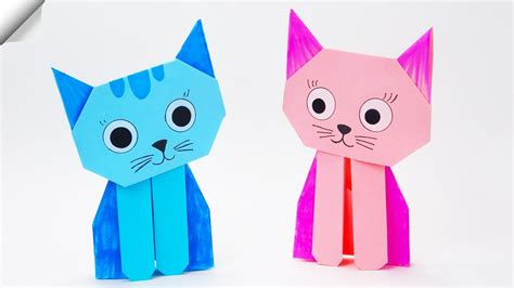 Origami CAT Paper crafts - YouTube