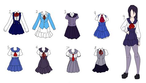 Anime School Uniform Anime Character Design Character Design Yandere