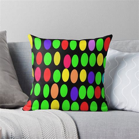 Multi Color Polka Dot Throw Pillow By Cultradesign Purple Throw