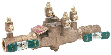 Watts Reduced Pressure Zone Backflow Preventer Lead Free Brass Watts