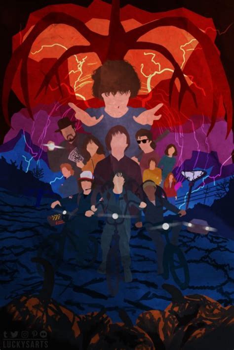 Finally After Days Ive Finished This Minimalist Version Of The Poster Of Stra Stranger Things