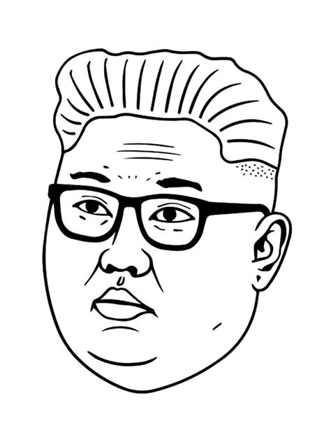 Kim Jong Un Coloring Pages