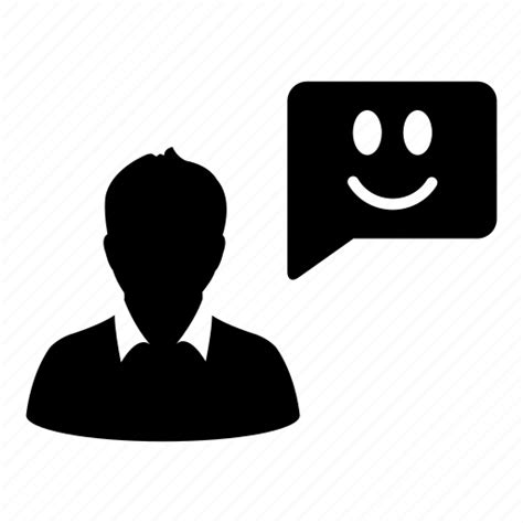 Bubble Client Customer Happy Man Person Smile Icon Download On