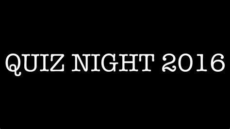 Quiz Night Promo Video Youtube