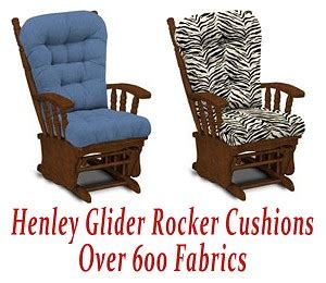 There are a couple of reasons for buying cushions for glider rocker chairs. Glider Rocker Cushions for Henley Chair