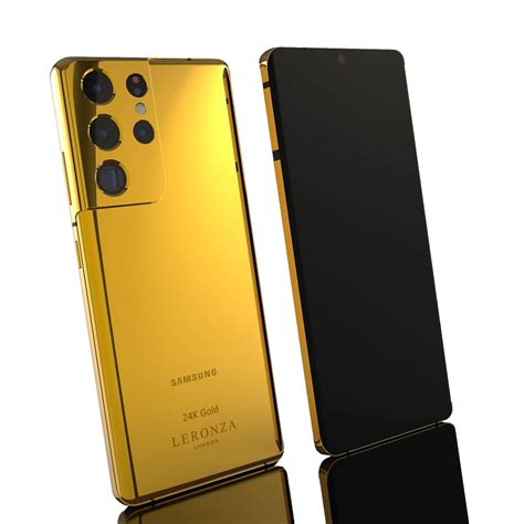24k Gold Samsung Galaxy S21 Ultra 5g Elite Leronza