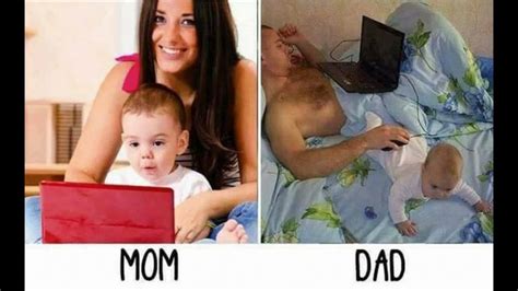 mom vs dad funny memes author love