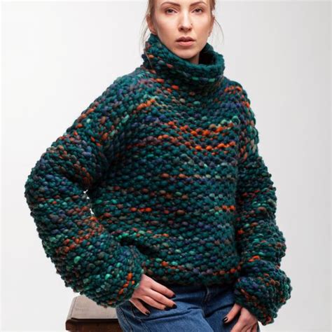 Emerald Sweater Knit Design Studio Super Chunky Yarns Chunky