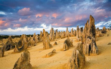 The Pinnacles In Nambung National Park Western Australia In The